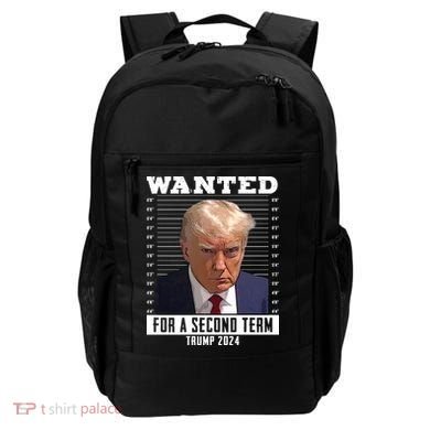 Wanted For A Second Term Trump 2024 Mugshot Backpack
