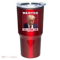 Wanted For A Second Term Trump 2024 Mugshot Tumbler thumb 0