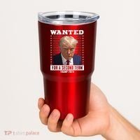 Wanted For A Second Term Trump 2024 Mugshot Tumbler thumb 2