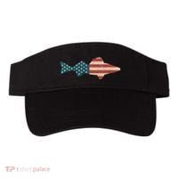 Walleye Fishing American Flag Sauger Angling Visor thumb 0