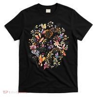 Wild Flowers And Plants Watercolor Wild Nature Botanical Print T-Shirt thumb 0