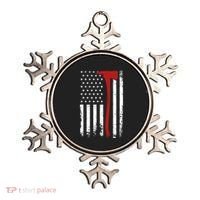 Wildland Firefighter Axe American Flag Thin Red Line Fireman Ornament thumb 0