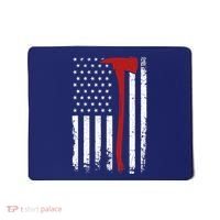 Wildland Firefighter Axe American Flag Thin Red Line Fireman Mousepad thumb 0