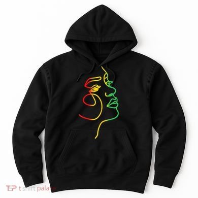 Womens Face Abstract Juneteenth Art Back History Women African Hoodie