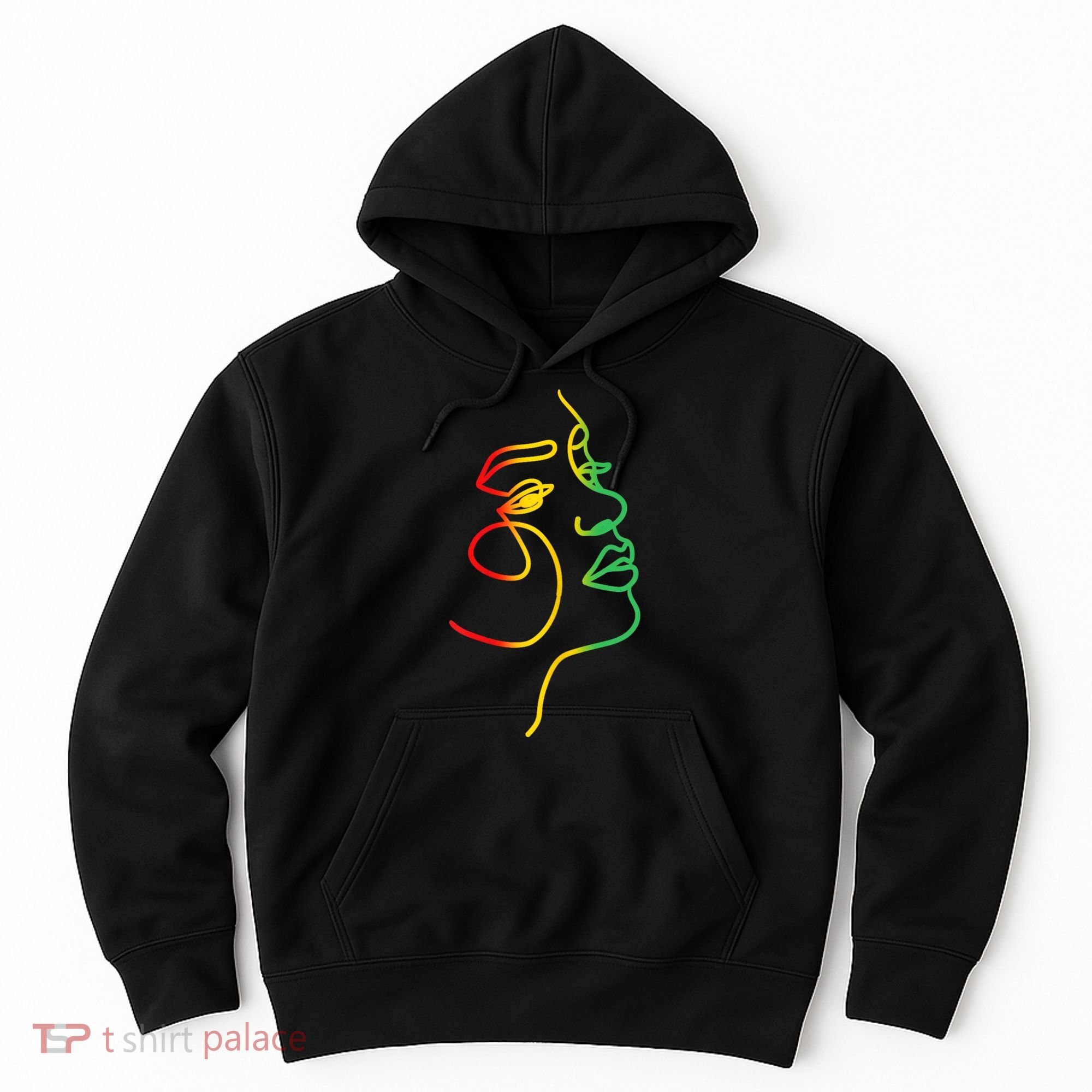 Womens Face Abstract Juneteenth Art Back History Women African Hoodie