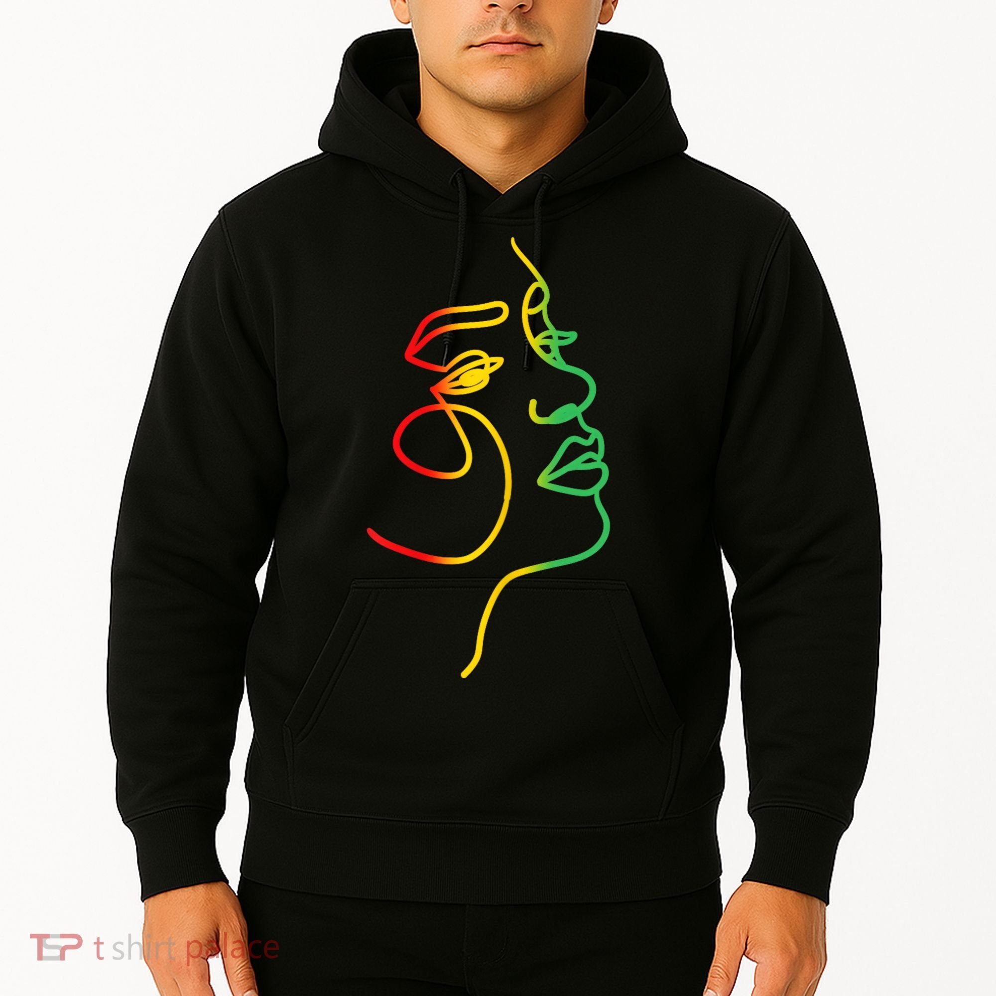 Womens Face Abstract Juneteenth Art Back History Women African Hoodie