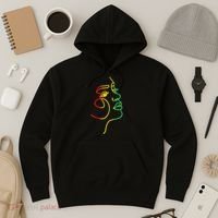 Womens Face Abstract Juneteenth Art Back History Women African Hoodie thumb 3