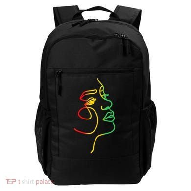 Womens Face Abstract Juneteenth Art Back History Women African Backpack