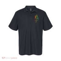 Womens Face Abstract Juneteenth Art Back History Women African Polo thumb 0