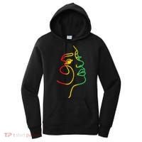 Womens Face Abstract Juneteenth Art Back History Women African Women's Hoodie thumb 0