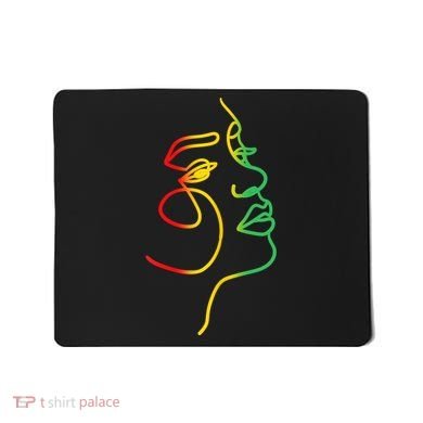 Womens Face Abstract Juneteenth Art Back History Women African Mousepad