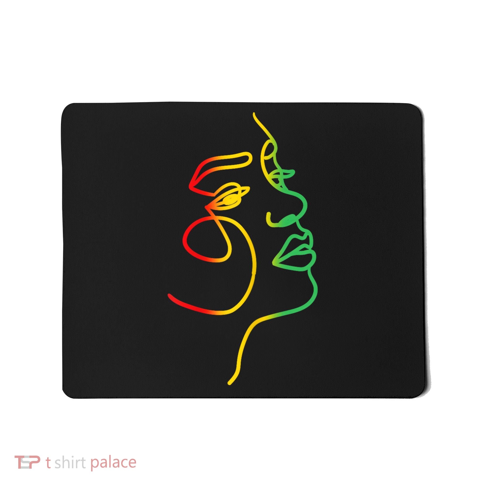 Womens Face Abstract Juneteenth Art Back History Women African Mousepad