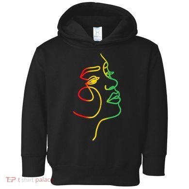 Womens Face Abstract Juneteenth Art Back History Women African Toddler Hoodie