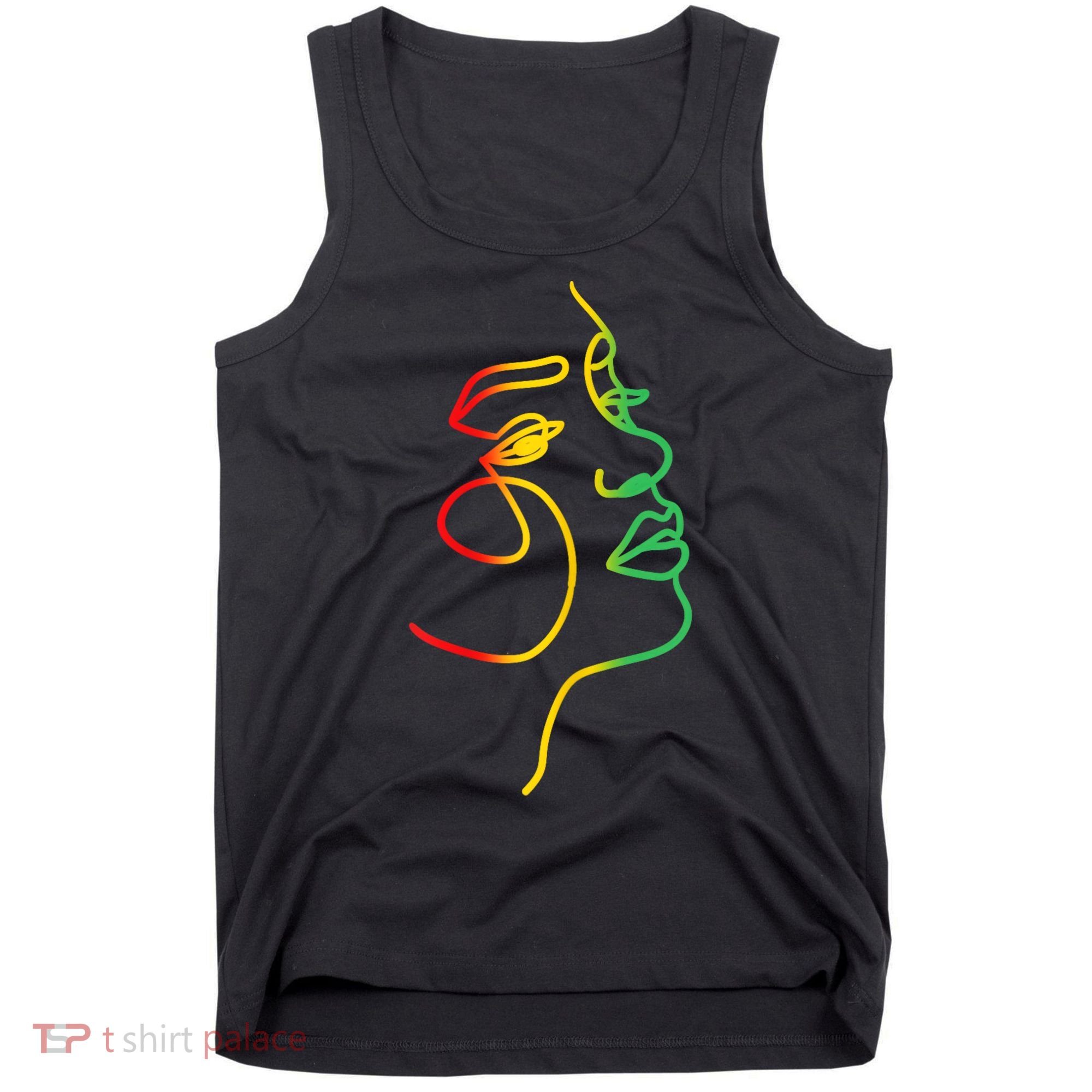 Womens Face Abstract Juneteenth Art Back History Women African Tank Top
