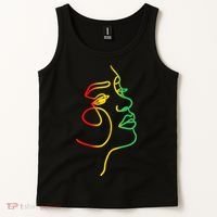 Womens Face Abstract Juneteenth Art Back History Women African Tank Top thumb 2