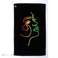 Womens Face Abstract Juneteenth Art Back History Women African Golf Towel thumb 0