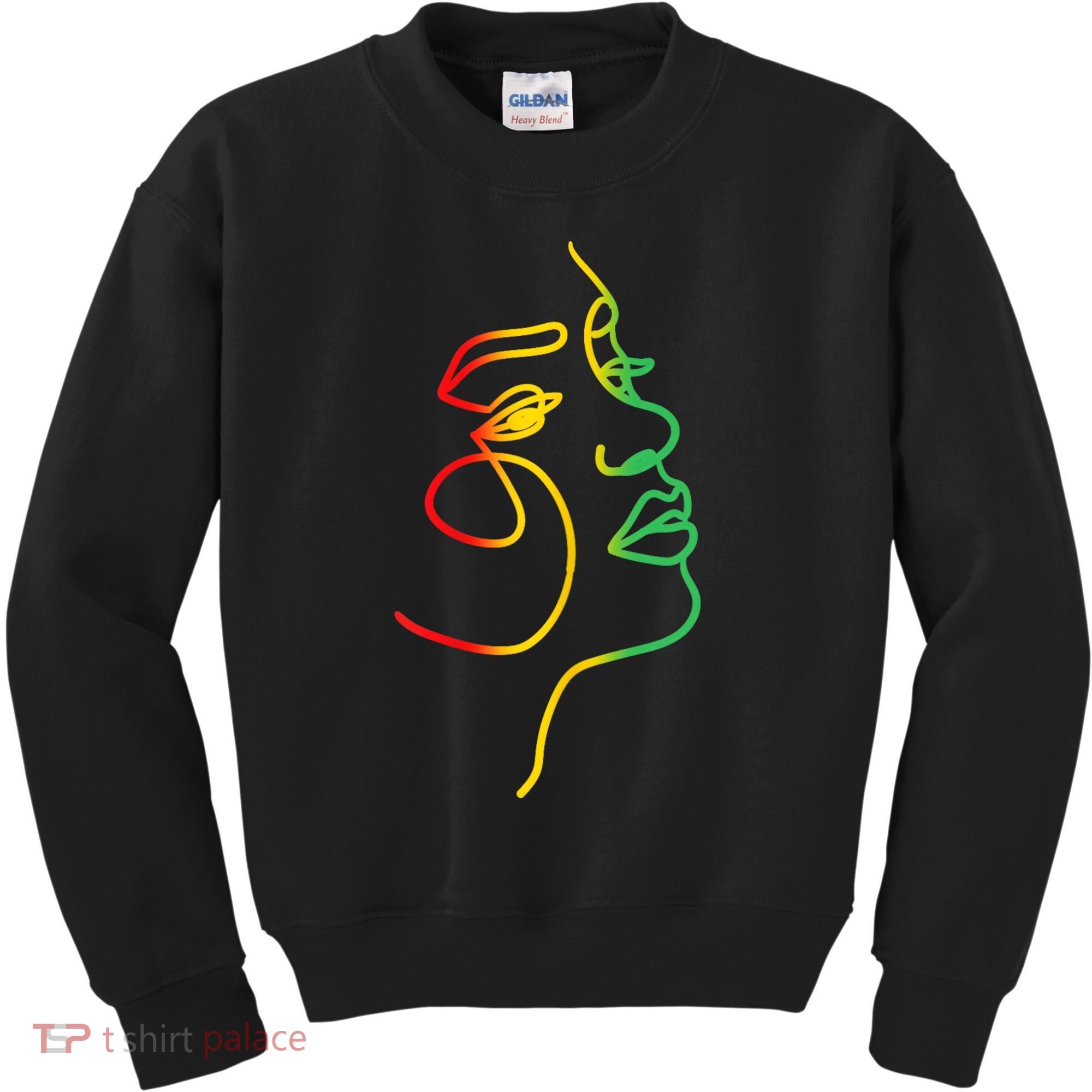 Womens Face Abstract Juneteenth Art Back History Women African Kids Sweatshirt