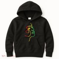 Womens Face Abstract Juneteenth Art Back History Women African Kids Hoodie thumb 0