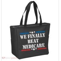 We Finally Beat Medicare Funny Political Tote Bag thumb 2