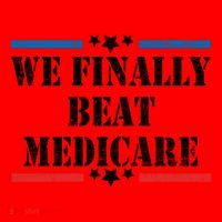 We Finally Beat Medicare Funny Political Santa Hat thumb 1