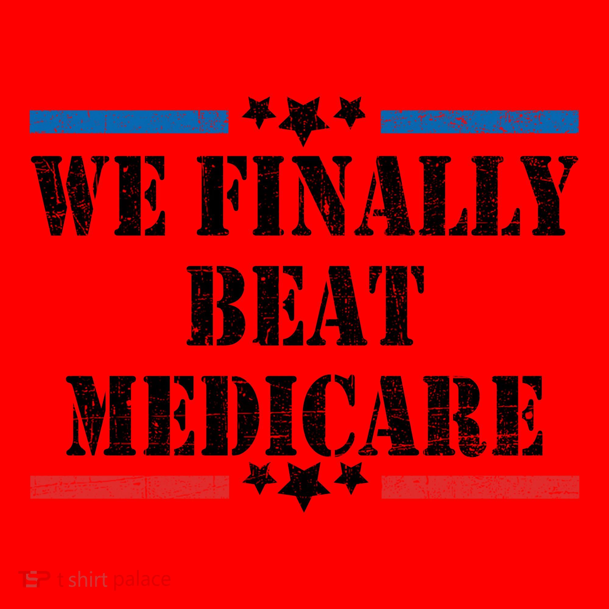 We Finally Beat Medicare Funny Political Santa Hat