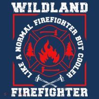 Wildland Firefighter But Cooler Wildland Fireman Women's Hoodie thumb 2