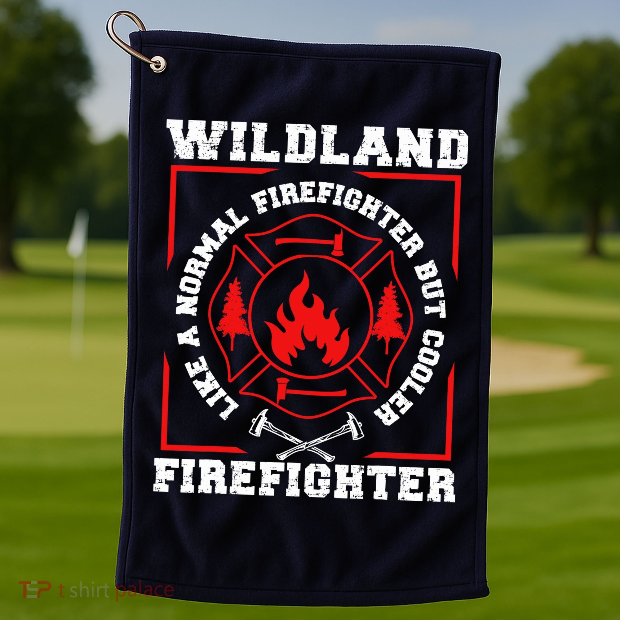 Wildland Firefighter But Cooler Wildland Fireman Golf Towel