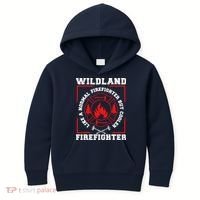 Wildland Firefighter But Cooler Wildland Fireman Kids Hoodie thumb 0