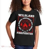 Wildland Firefighter But Cooler Wildland Fireman Kids T-Shirt thumb 2