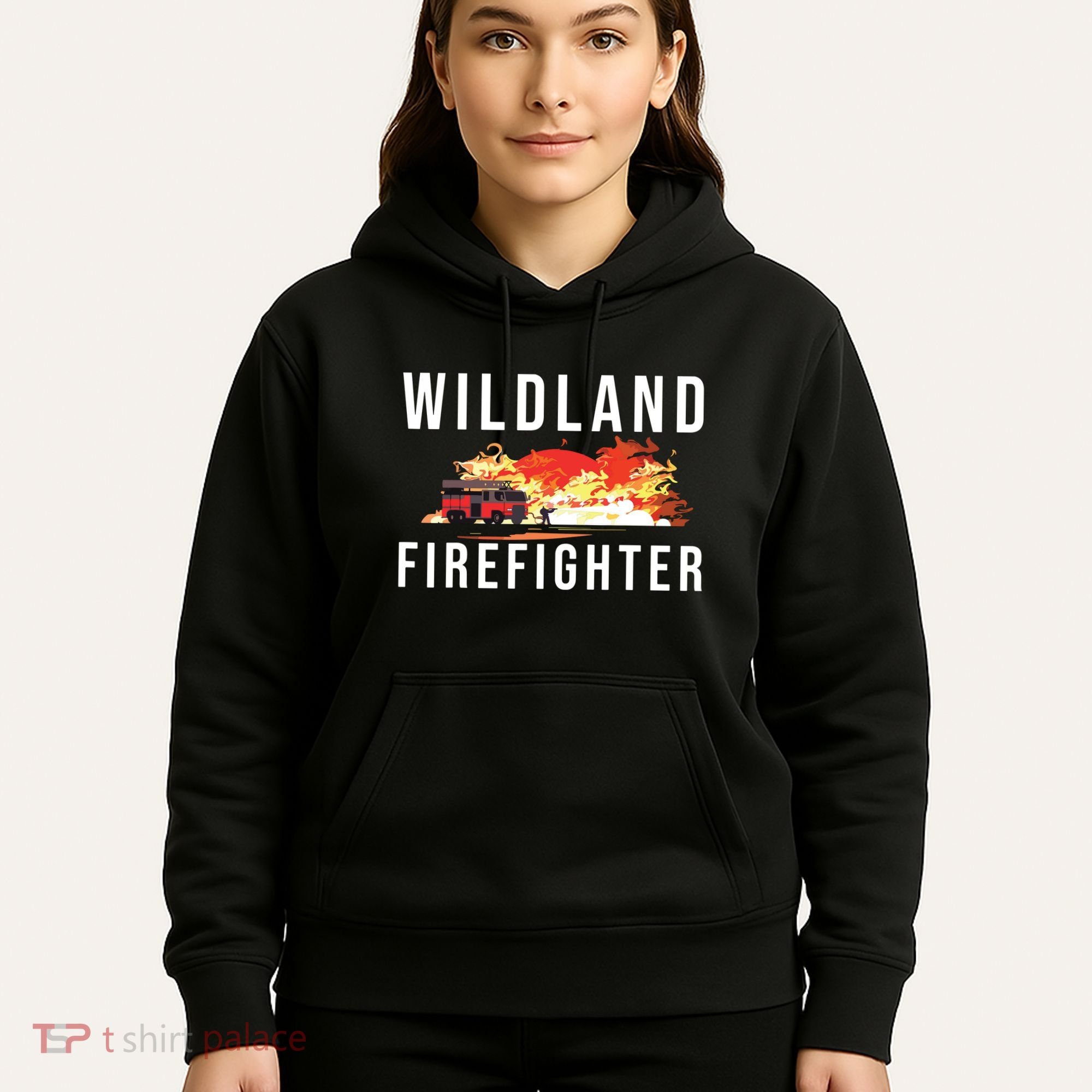 Wildland Firefighter Boots Fireman Fire Rescue Firefighting Hoodie