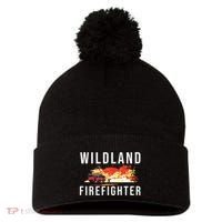 Wildland Firefighter Boots Fireman Fire Rescue Firefighting Pom Pom 12in Knit Beanie thumb 0
