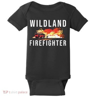 Wildland Firefighter Boots Fireman Fire Rescue Firefighting Baby Bodysuit