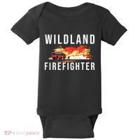 Wildland Firefighter Boots Fireman Fire Rescue Firefighting Baby Bodysuit thumb 0