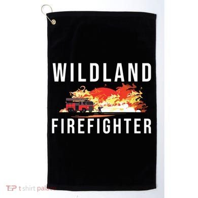 Wildland Firefighter Boots Fireman Fire Rescue Firefighting Golf Towel