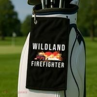 Wildland Firefighter Boots Fireman Fire Rescue Firefighting Golf Towel thumb 2