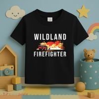 Wildland Firefighter Boots Fireman Fire Rescue Firefighting Toddler T-Shirt thumb 3