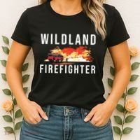 Wildland Firefighter Boots Fireman Fire Rescue Firefighting Women's T-Shirt thumb 2