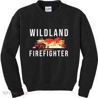 Wildland Firefighter Boots Fireman Fire Rescue Firefighting Kids Sweatshirt thumb 0