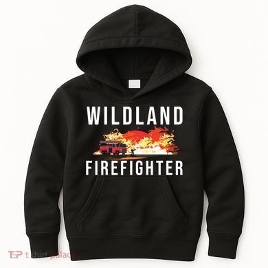 Wildland Firefighter Boots Fireman Fire Rescue Firefighting Kids Hoodie