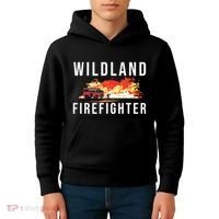 Wildland Firefighter Boots Fireman Fire Rescue Firefighting Kids Hoodie thumb 4
