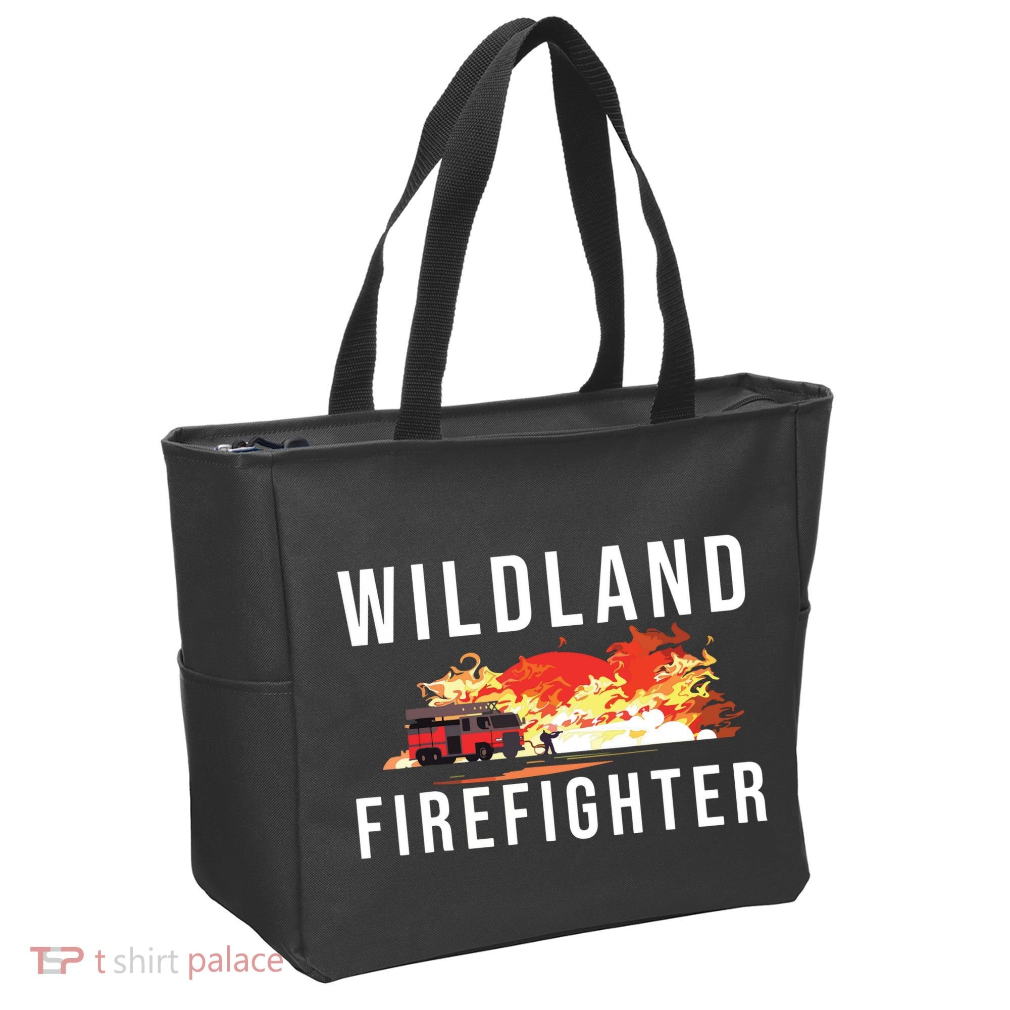 Wildland Firefighter Boots Fireman Fire Rescue Firefighting Tote Bag
