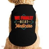 We Finally Beat Medicare Funny Political Statement Doggie Tank thumb 0