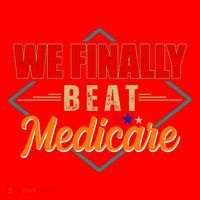 We Finally Beat Medicare Funny Political Statement Santa Hat thumb 1