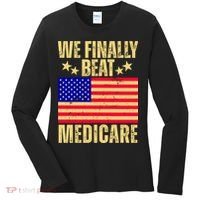 We Finally Beat Medicare Women's Long Sleeve Shirt thumb 0