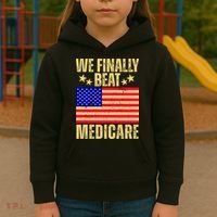 We Finally Beat Medicare Kids Hoodie thumb 3
