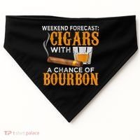 Weekend Forecast Cigars Chance Of Bourbon Cigar For Dad USA-Made Doggie Bandana thumb 0