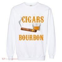 Weekend Forecast Cigars Chance Of Bourbon Cigar For Dad Garment-Dyed Sweatshirt thumb 0