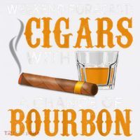 Weekend Forecast Cigars Chance Of Bourbon Cigar For Dad Garment-Dyed Sweatshirt thumb 2