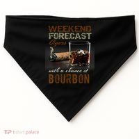 Weekend Forecast Cigars With Chance Bourbon Men USA-Made Doggie Bandana thumb 0