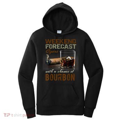 Weekend Forecast Cigars With Chance Bourbon Men Women's Hoodie